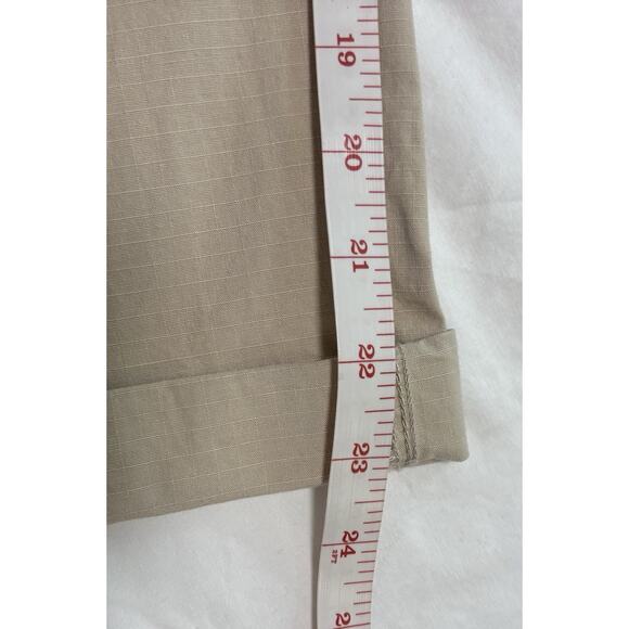 Eddie Bauer Women’s Size 14 Pants Slightly curvy crop Tan Khaki Outdoor Hiking - Picture 12 of 12